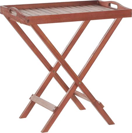 Beliani Stolik ogrodowy ciemne drewno TOSCANA (202226)