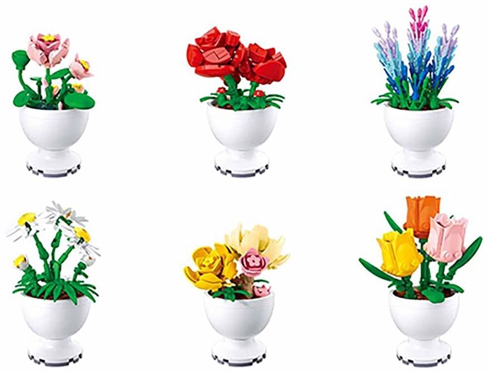 TOY CONSTRUCTOR POTTED PLANTS M38-B1077