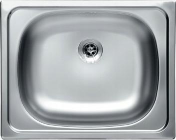 Zlewozmywak Kuchinox stalowy kuchenny wpuszczany Orion 40x50 + syfon