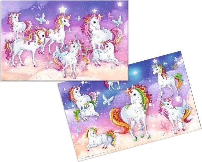 Podkładka na biurko dwustronna - Jednorożce