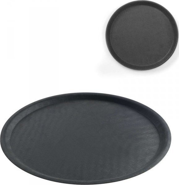 Hendi Taca kelnerska antypoślizgowa okrągła śr. 50cm czarna - Hendi 508787