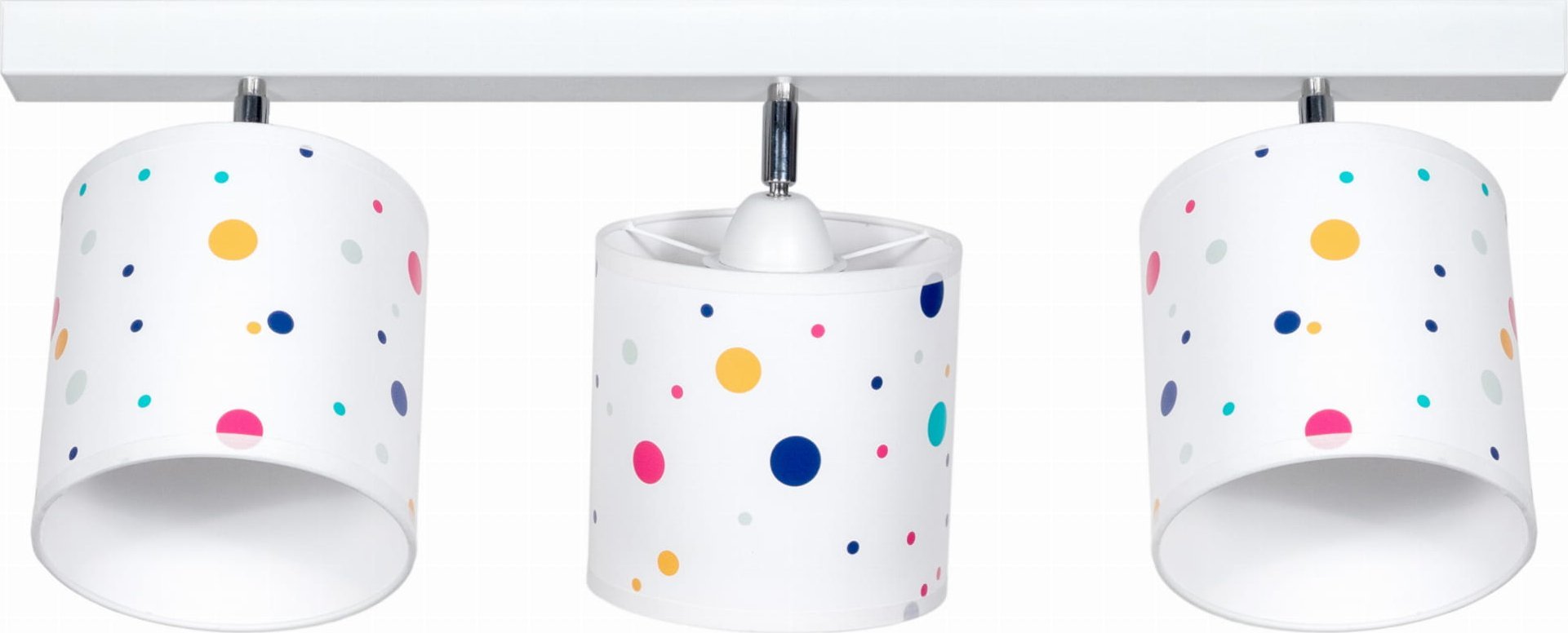 Solar Lampa dziecięca kolorowe kropki 3 płomienna