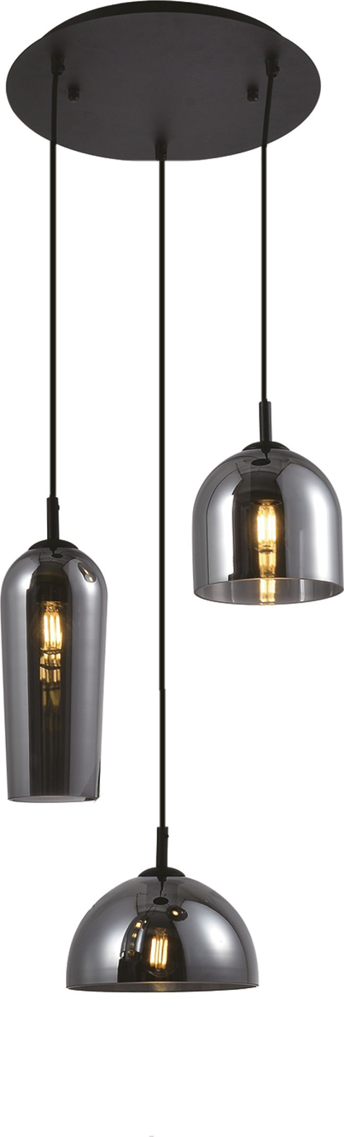 Lampa wisząca Azzardo Blanca nowoczesna czarny (AZ3336)