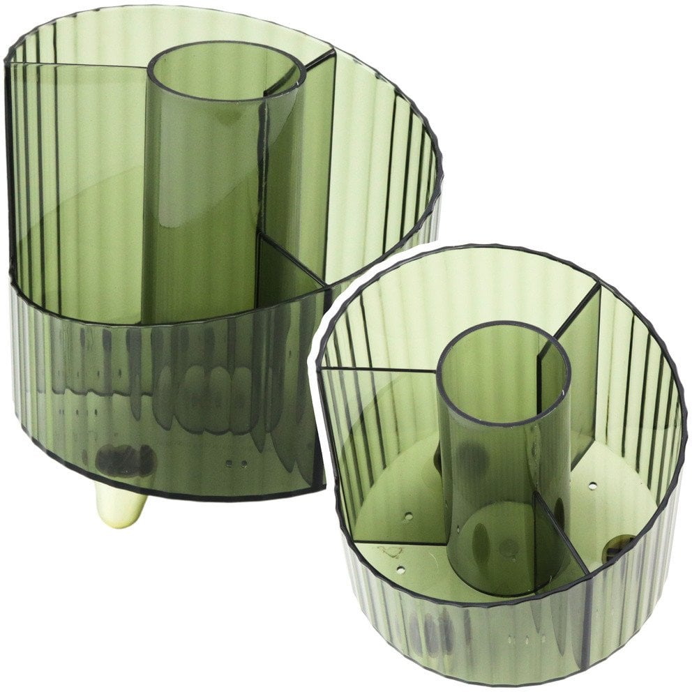 Organizer Na Przybory Szkolne Biurowe Transparentny Zielony LEAN