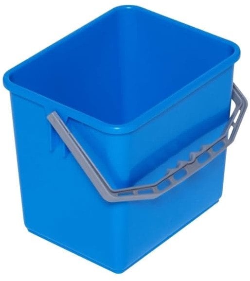 Inventory bin, Tina Trolleys, 240x190x220mm, blue, PP, with gray handle, 6 ltr.