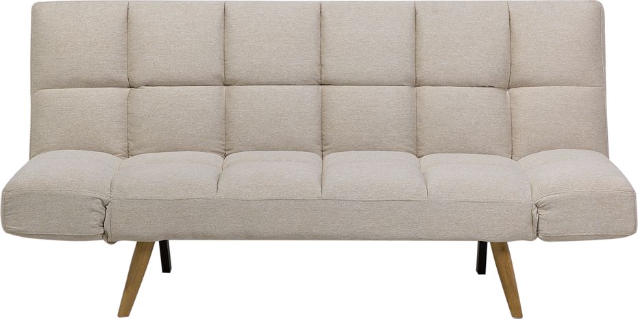 Beliani Sofa rozkładana beżowa INGARO