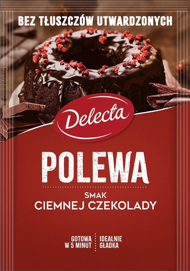 Delecta Polewa smak ciemnej czekolady 100 g