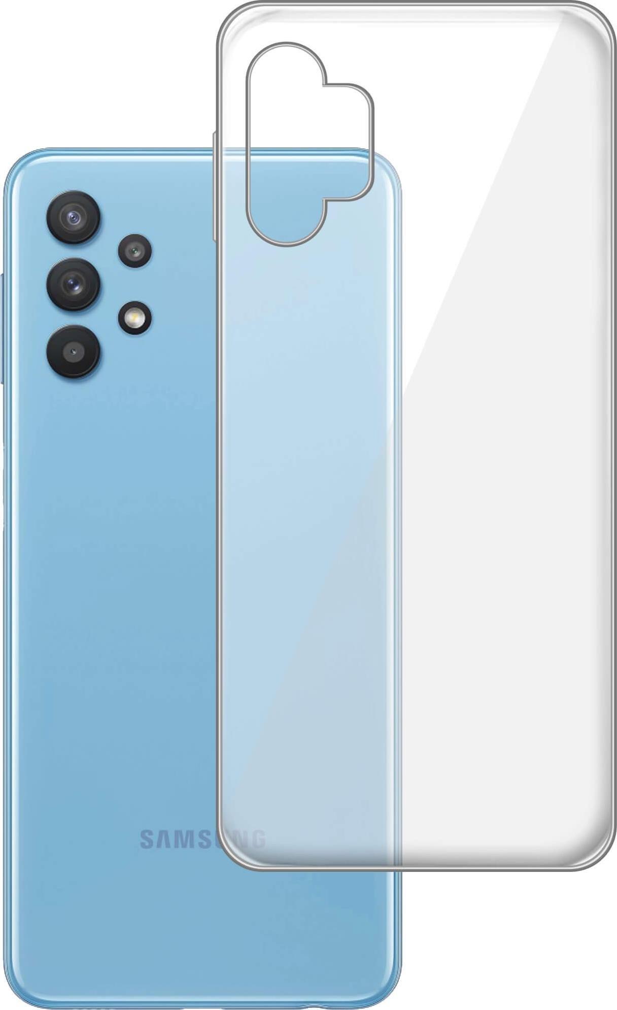 etumi Etui Do Samsung Galaxy A32 5G Gumowe Slim Clear Pokrowiec Ochronny / Futerał Obudowa / Ochrona Clear Cover Bezbarwne Slim Case0181