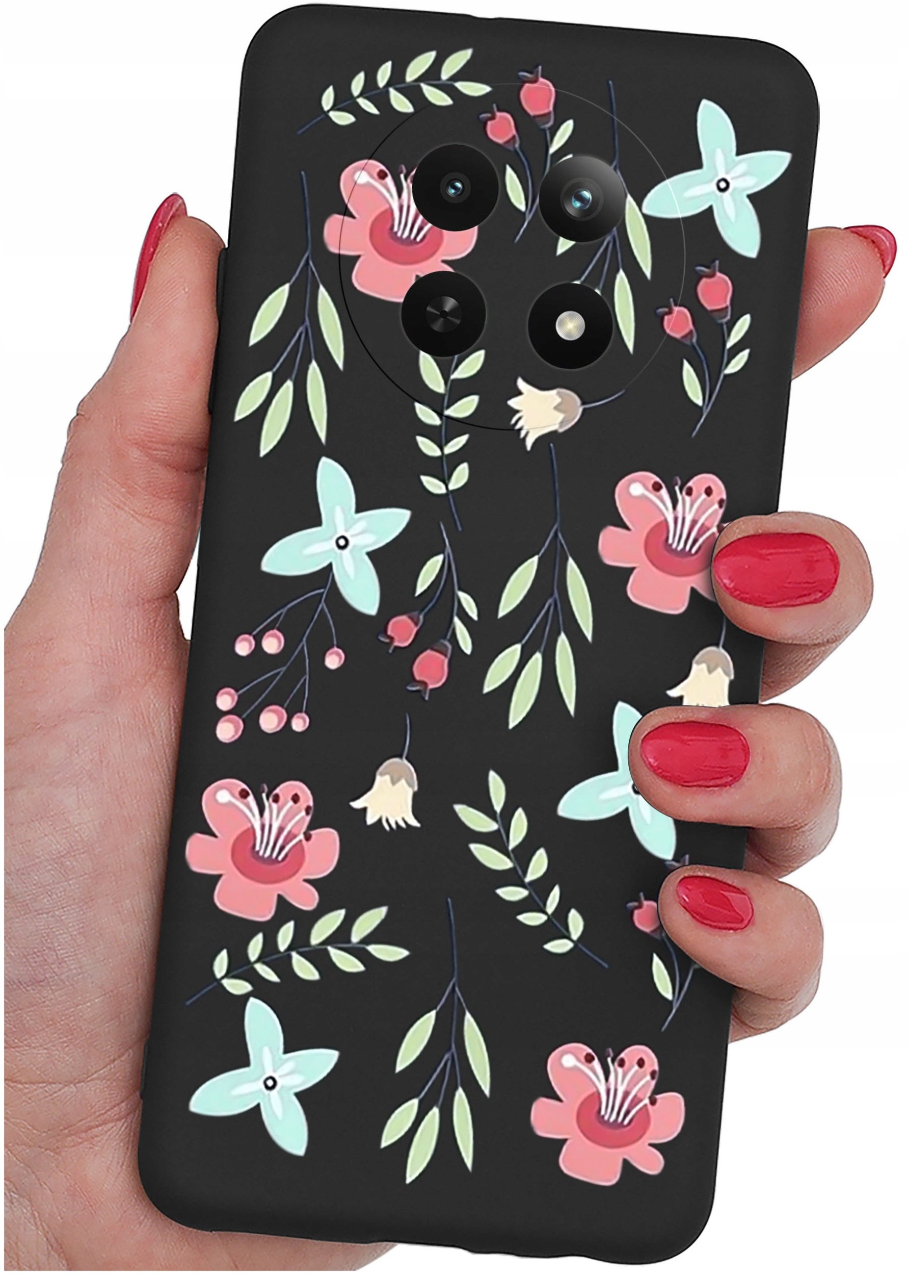 Etui do Realme 12 5G | 12x 5G WZORY |SILIKONOWE MATT CASE + SZKŁO 9H