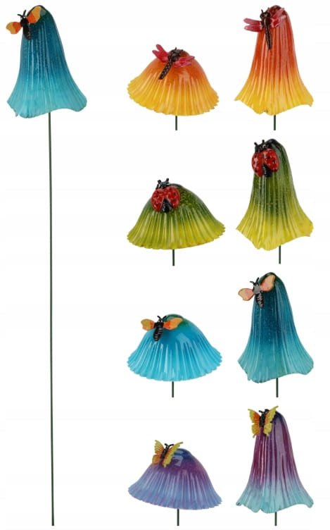 Pik dekoracyjny plastikowy grzybek ozdoba na patyku 67 cm 1szt