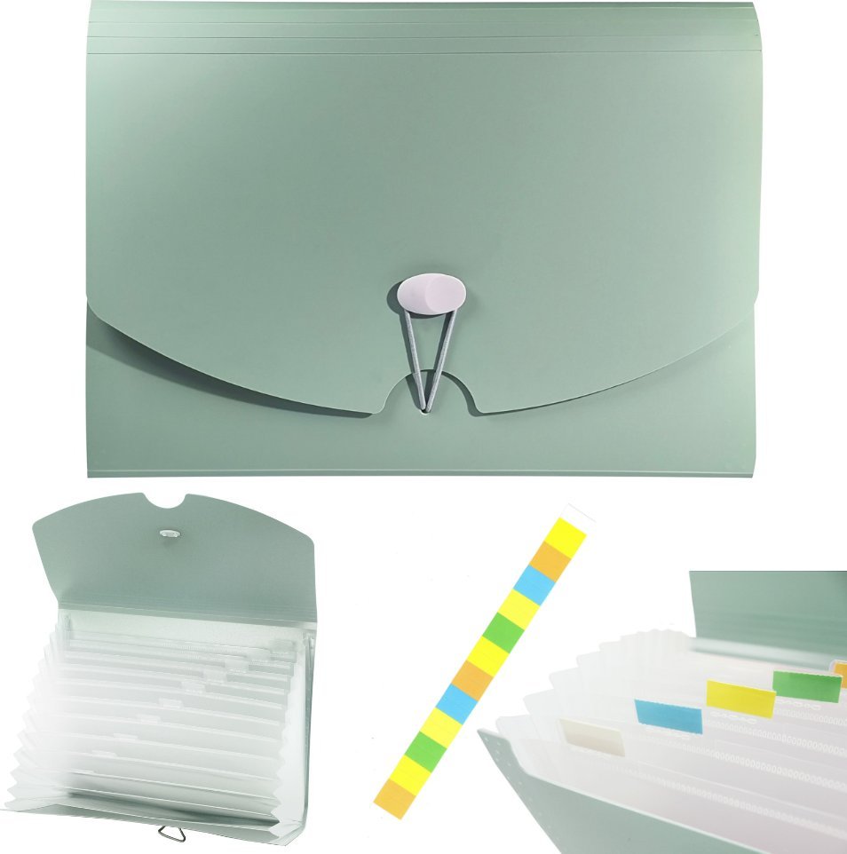 Biurfol Teczka harmonijkowa składana organizer z gumką A4 13 przegródek BIURFOL