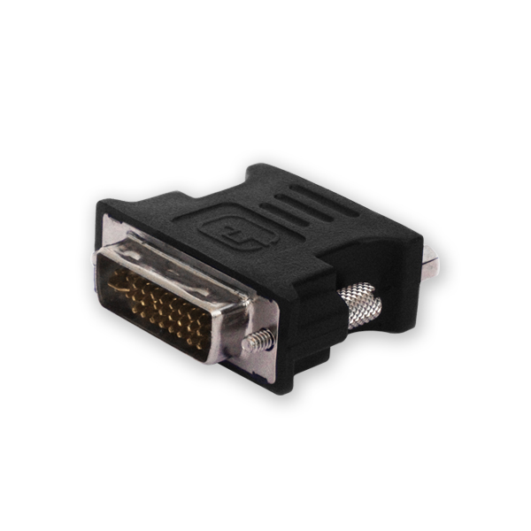 Adapter AV Savio DVI-I - D-Sub (VGA) czarny (CL-25)