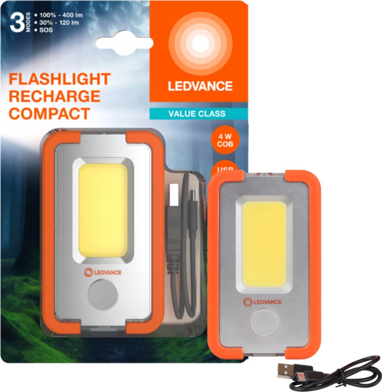 Latarka Ledvance Latarka akumulatorowa z funkcją POWERBANK 4W 6500K 3000mAh