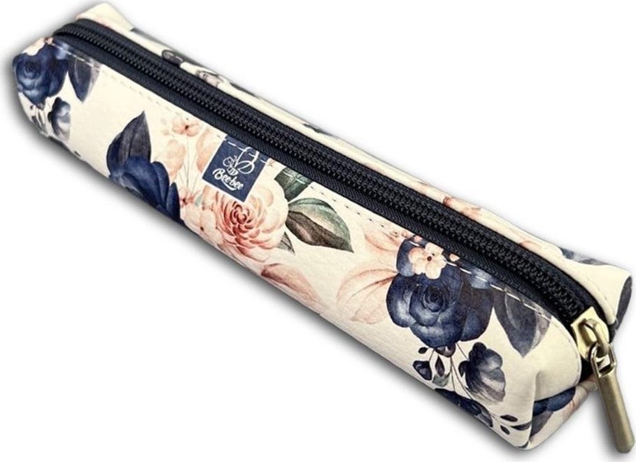 Piórnik Bee-bee Piórnik mini prostokąt niebieskie róże