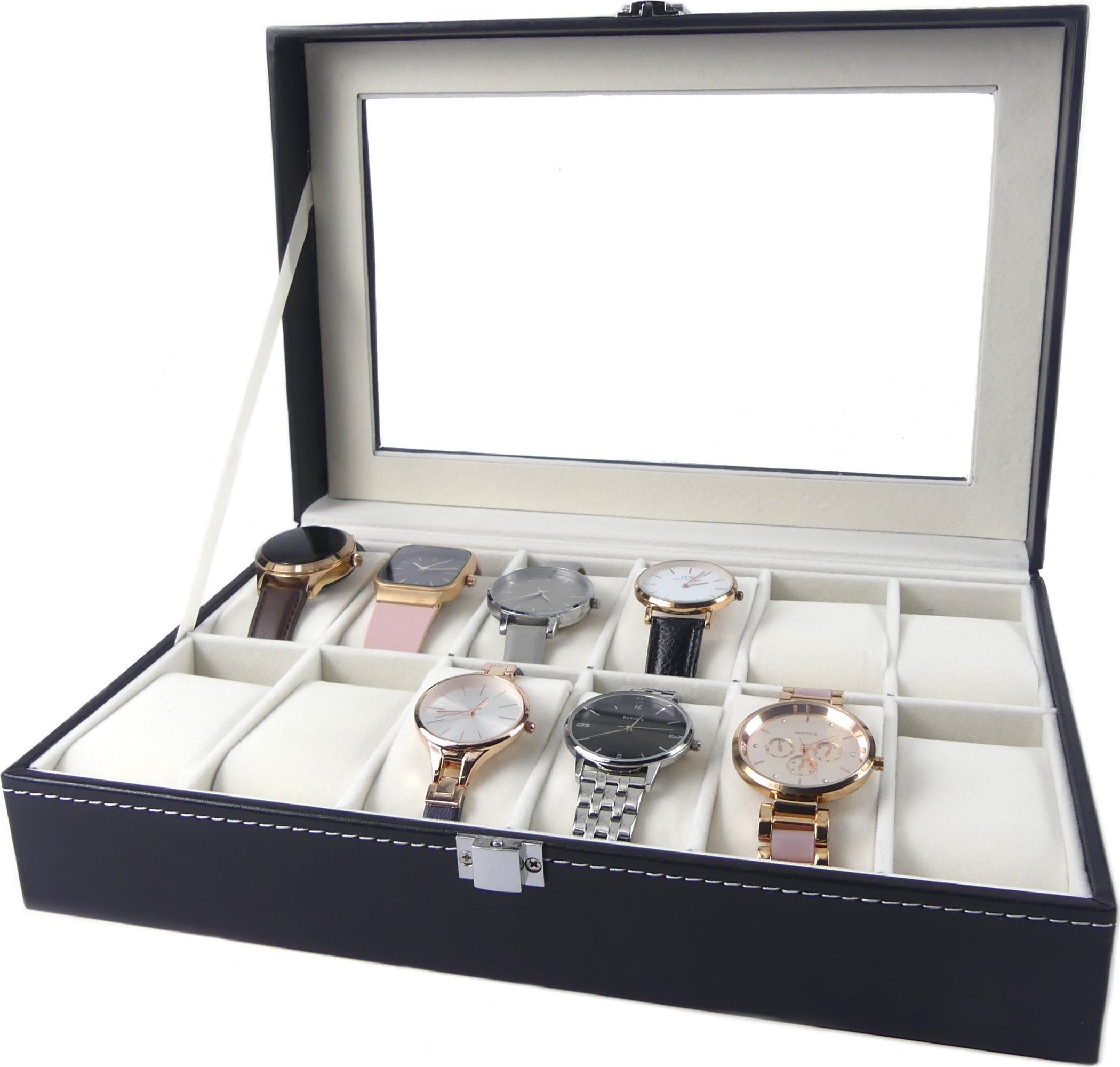 Korbi PUDEŁKO ETUI ORGANIZER SZKATUŁKA NA ZEGARKI 12szt