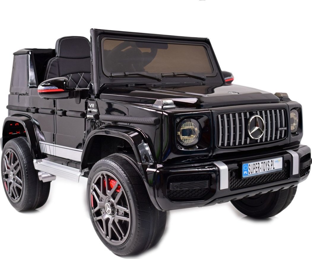 Import SUPER-TOYS MERCEDES G63 AMG, MIĘKKIE KOŁA EVA, MIĘKKIE SIEDZENIE FULL OPCJA/BBH0002