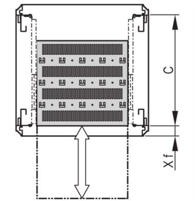 SCHROFF Varistar 19'' Półka, teleskopowa, 30 kg, RAL 7035, skrócona, 600W 700D
