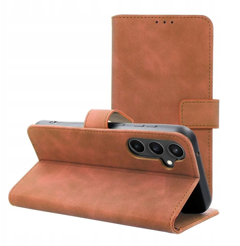 Kabura TENDER Book do SAMSUNG A17 brązowy