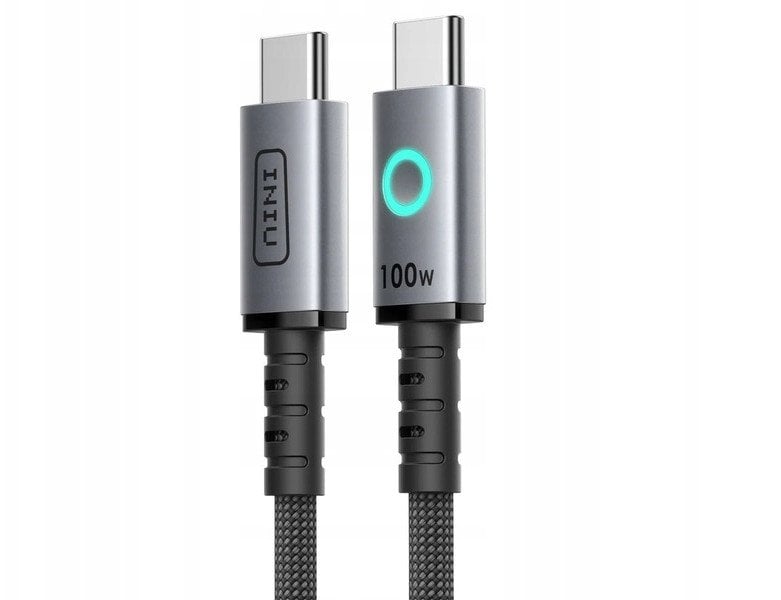 Kabel USB Monroe USB-C - USB-C 1.2 m Szary (C21-P1)