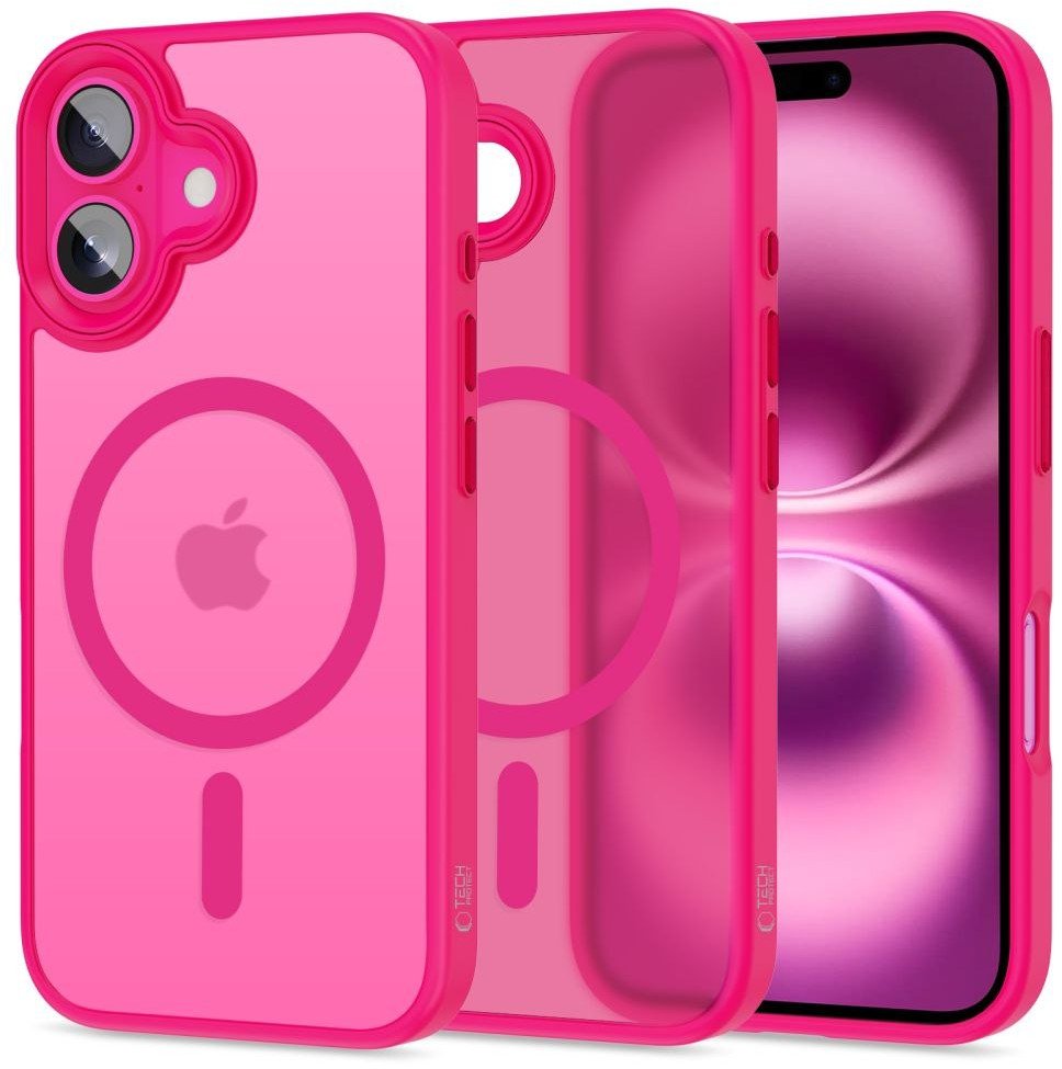 Etui Tech-Protect MagMat MagSafe do Apple iPhone 16 Blazing Pink