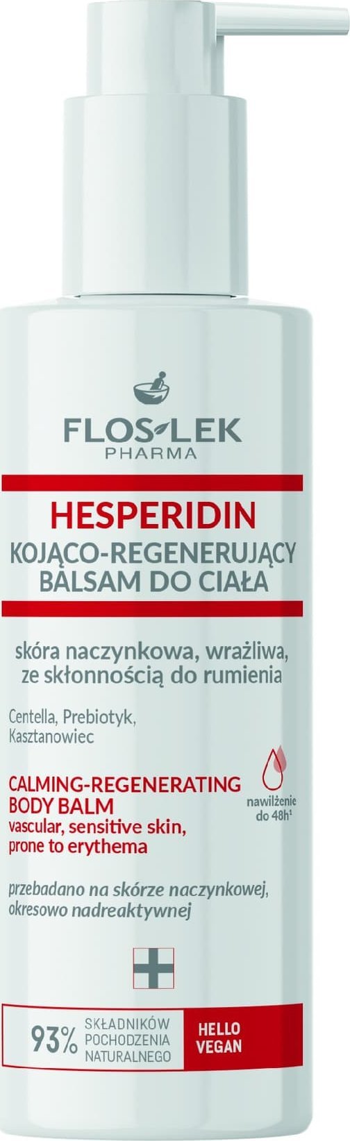 Floslek Pharma Hesperidin Kojąco-Regenerujący Balsam do ciała - skóra naczynkowa,wrażliwa ze skłonnością do rumienia 175ml