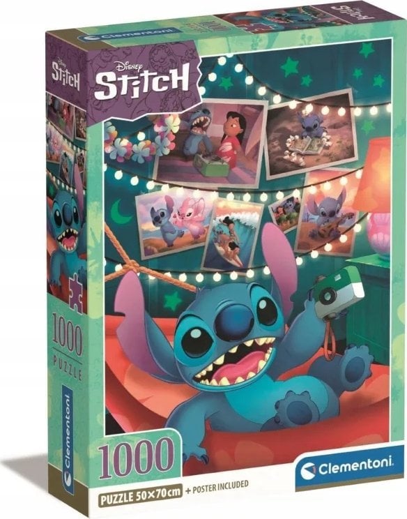 Clementoni CLE puzzle 1000 Compact Disney Stitch 39793