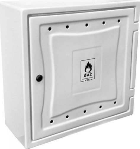 UN OSÅONA LICZNIKA GAZU Z TWORZYWA 240*600*600MM Z PLEC.BIAÅA