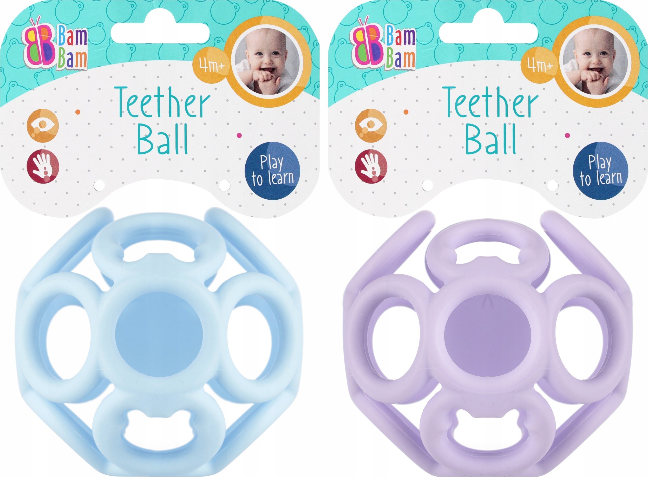 BamBam BAM BAM KULA GUM PASTELE NIEB/FIOL 9CM PBH 256