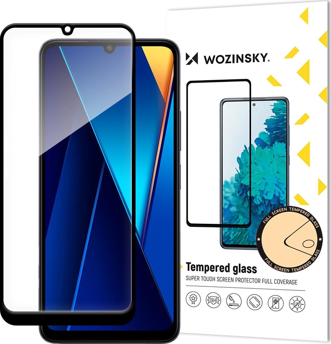 Wozinsky Szkło hartowane Wozinsky Full Glue z czarną ramką do Xiaomi POCO C65/Redmi 13C