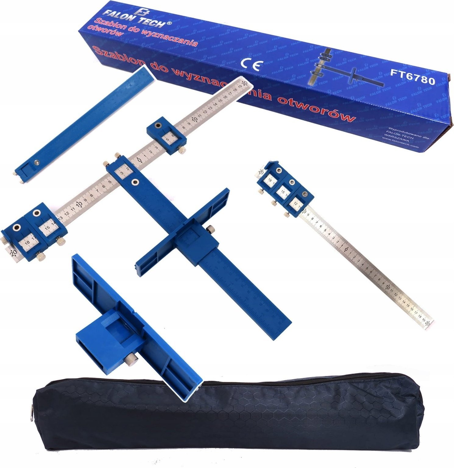 Falon-Tech SZABLON CENTRUJĄCY PRZYRZĄD ZNACZNIK OTWORÓW WZÓR