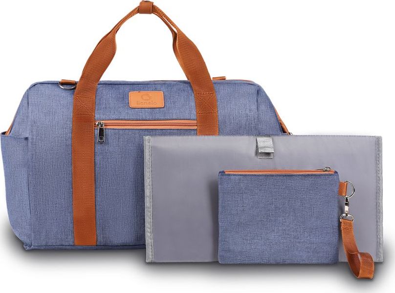 Lionelo Torba do wózka Mommy Bag Lionelo Ida + mata do przewijania + kosmetyczka - niebieska
