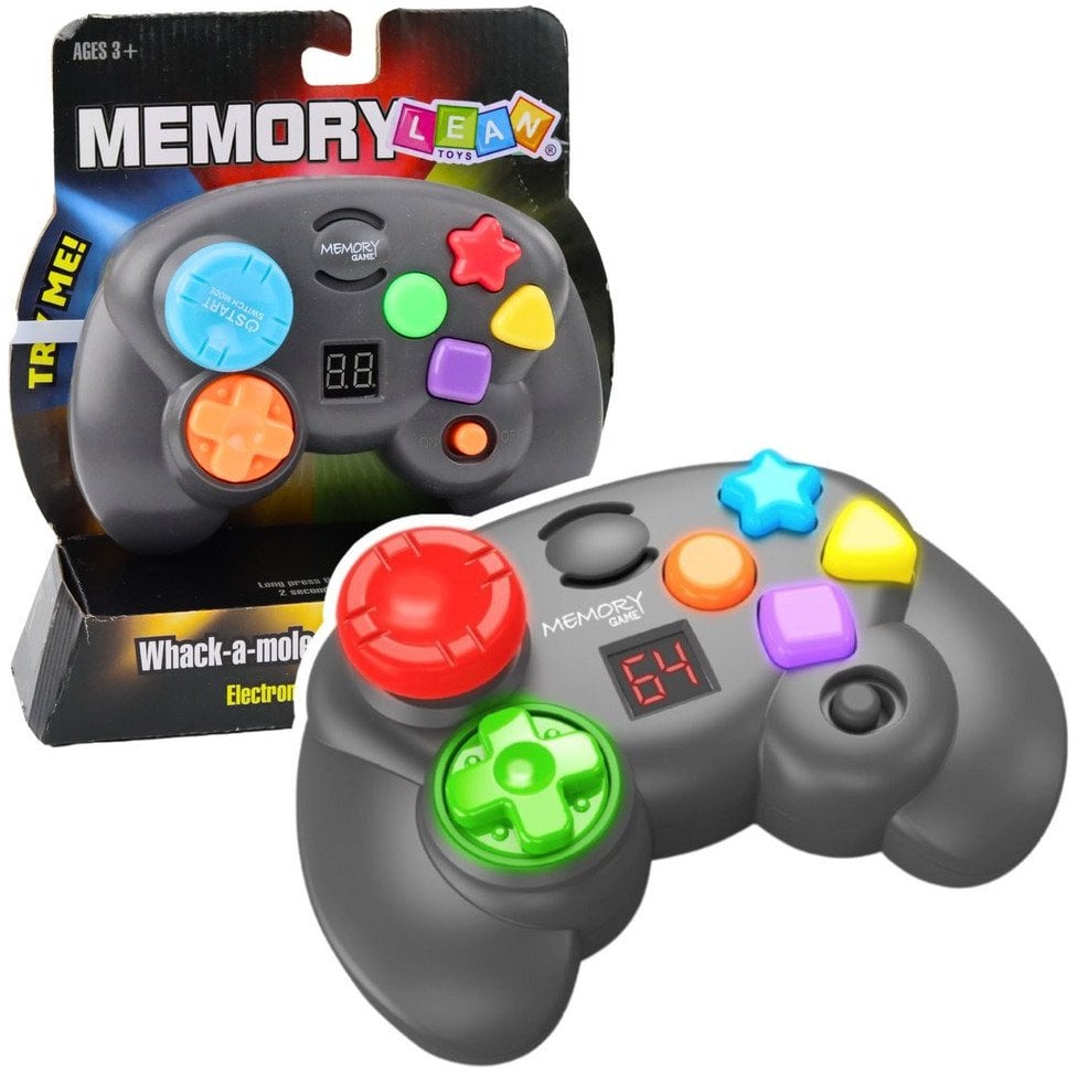 Elektroniczna Gra Logiczna Pamięciowa Memory Konsola Pad LEAN Toys