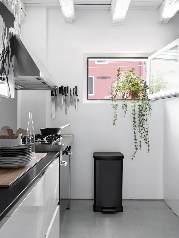 Kosz na śmieci Kadax Curver Kosz Na Śmieci Metalizowany Z Pedałem 50 L