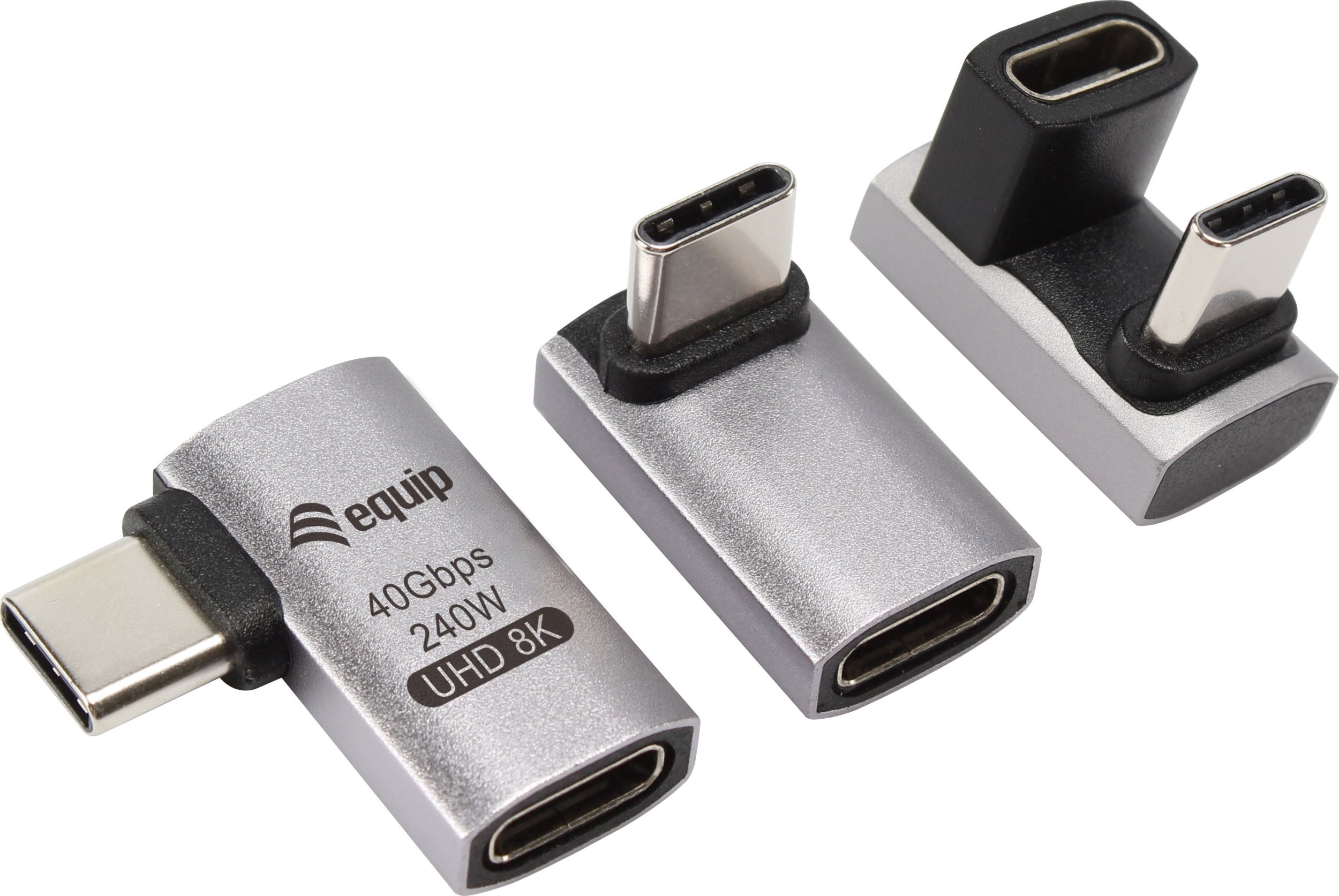 Adapter USB Equip Equip 133478 zmieniacz płci / kabli USB C Czarny, Szary