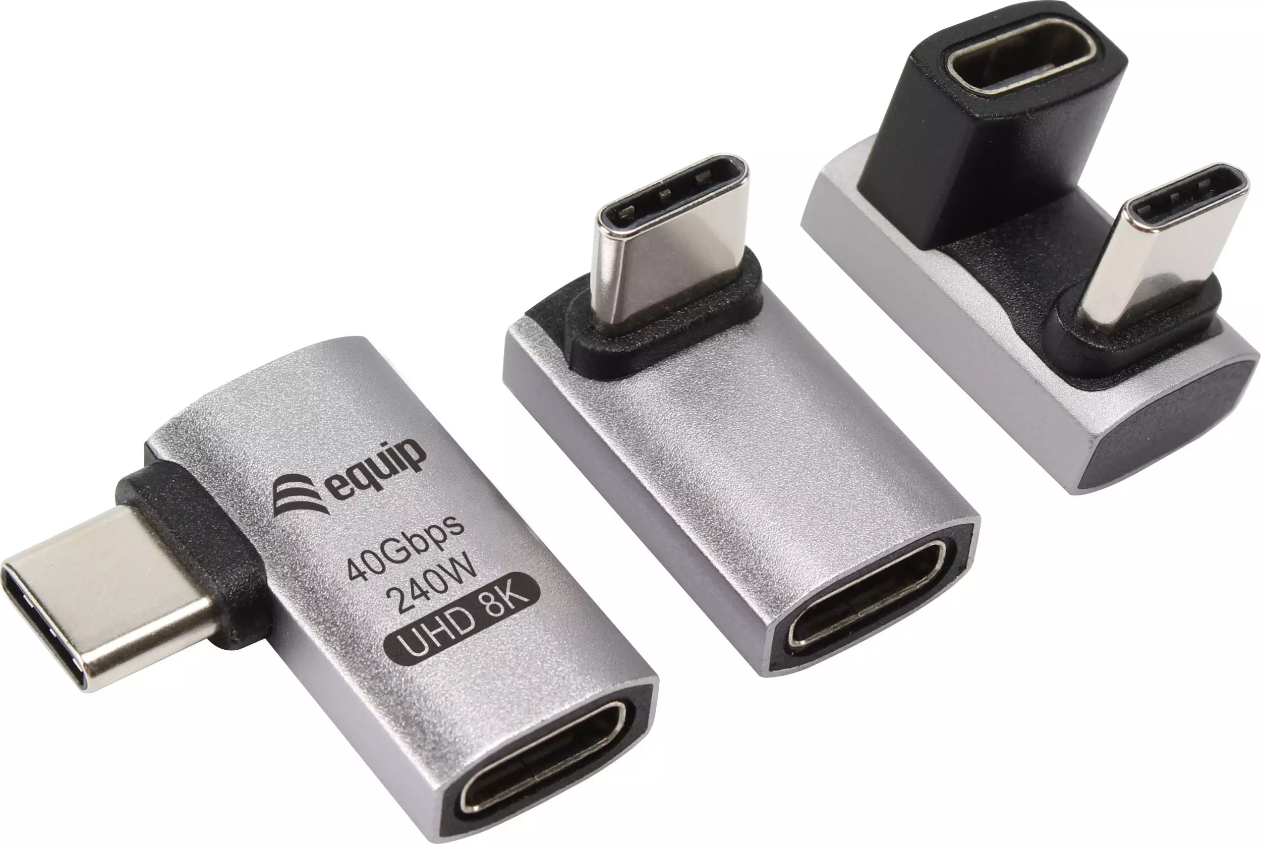 Adapter USB Equip Equip 133478 zmieniacz płci / kabli USB C Czarny, Szary