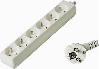 PremiumCord 230V 5m, 6 gniazd