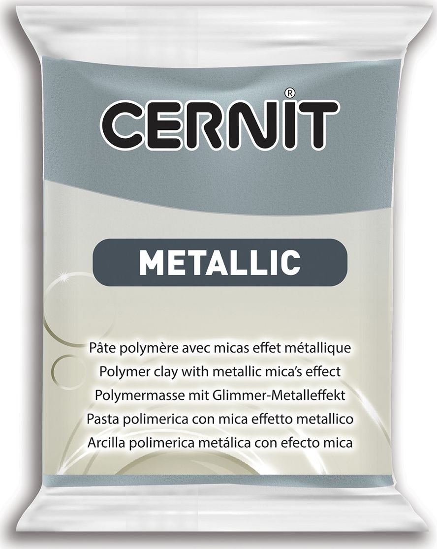 The Clay and Paint Factory Modelina Cernit Metaliczna Stalowa 56 g