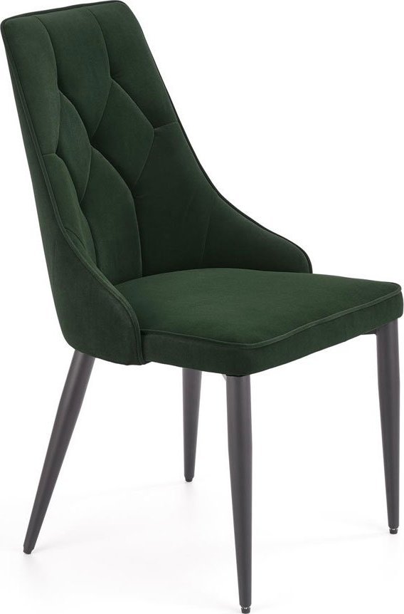 Elior Zestaw zielonych nowoczesnych krzeseł do jadalni 4 szt. - Roni 4S