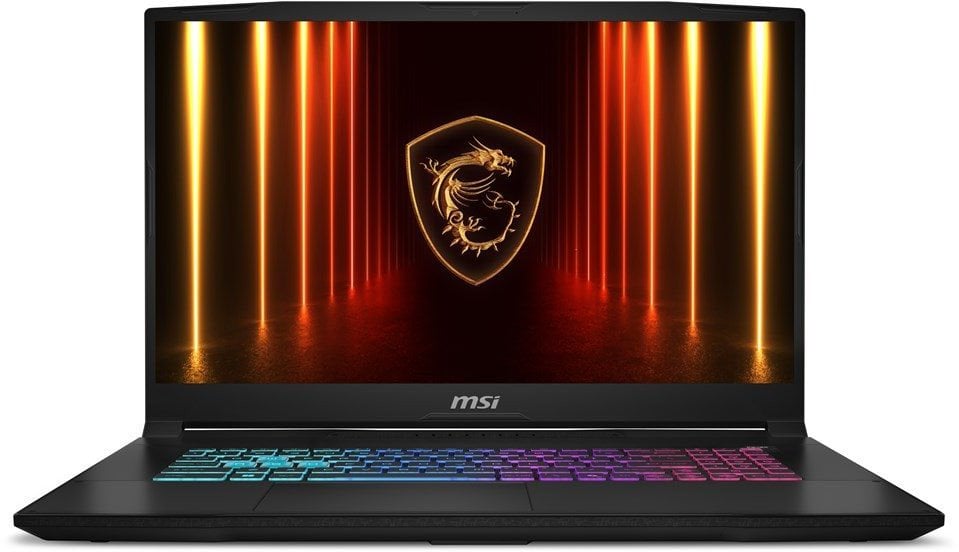 Notebook MSI Katana 17 HX B14WFK CPU Core i7 i7-14650HX 2200 MHz 17.3" 1920x1080 RAM 16GB DDR5 5600 MHz SSD 1TB NVIDIA GeForce RTX 5060 8GB ENG Black