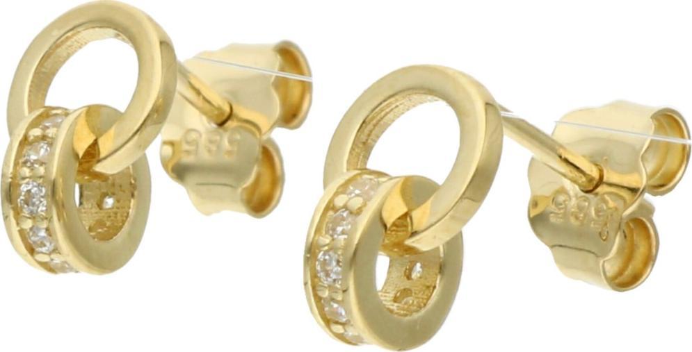 Rosanto Eleganckie kolczyki z cyrkoniami 585 14k