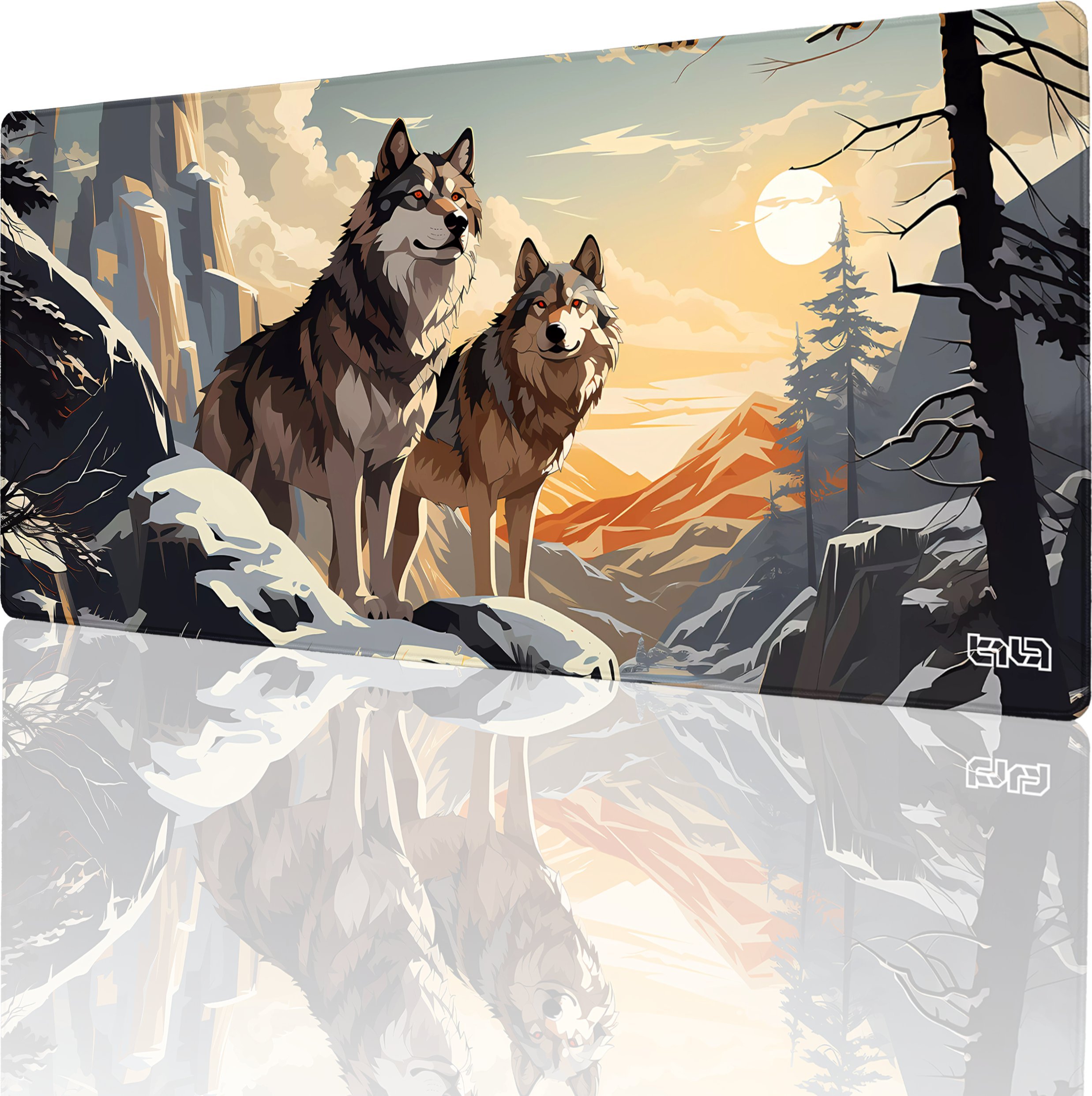 Podkładka Tilt PODKŁADKA POD KLAWIATURĘ Wilcze Lądy 90x40 TILT Duża Wodoodporna XL