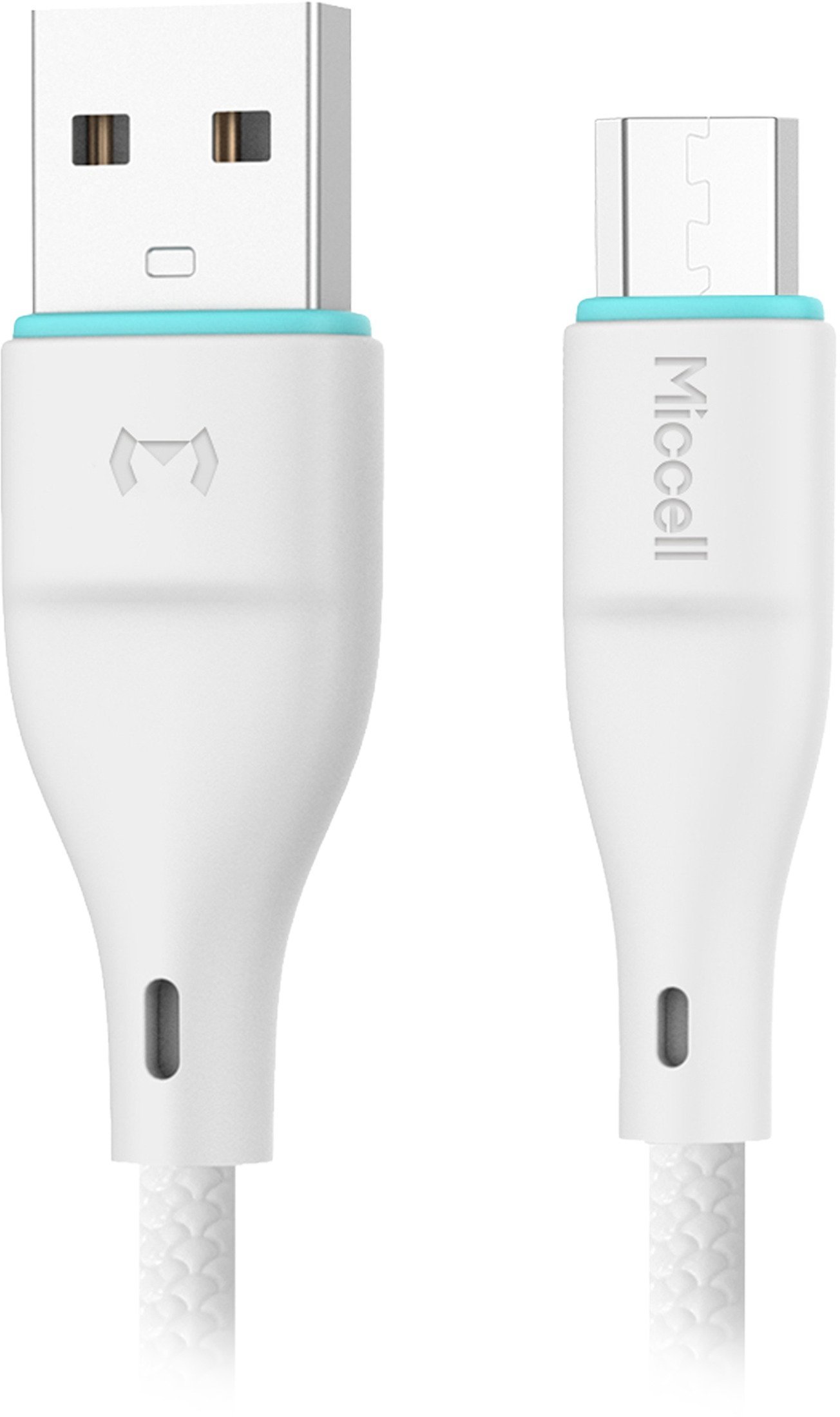 Kabel USB Orno USB-A - microUSB 1 m Biały