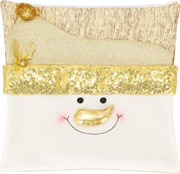 Springos Poszewka na poduszkę 40x40 cm bałwanek świąteczna UNIWERSALNY