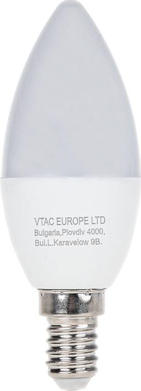 V-TAC Żarówka LED VT-1818 4W C37 4000K 320lm 200st A+ 4166