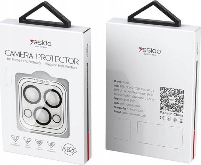 Yesido yesido Lens Protector WB26 iPhone 15 / 15 Plus