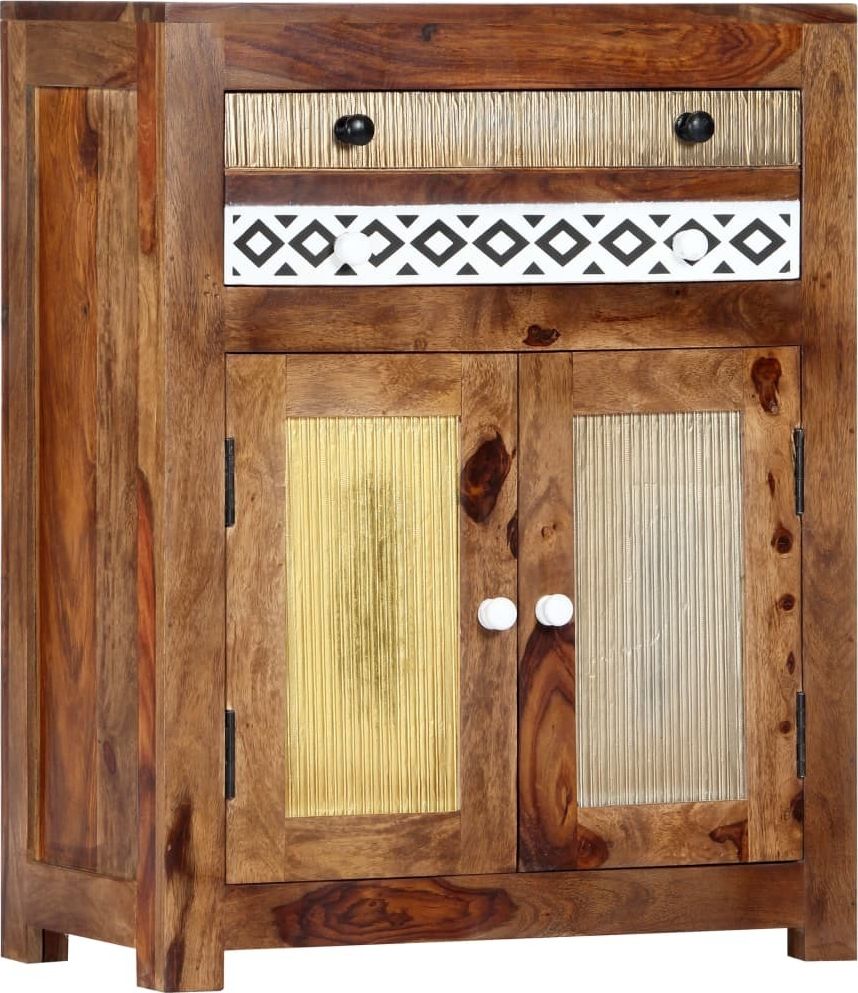 vidaXL Szafka boczna, 60 x 30 x 75 cm, lite drewno sheesham
