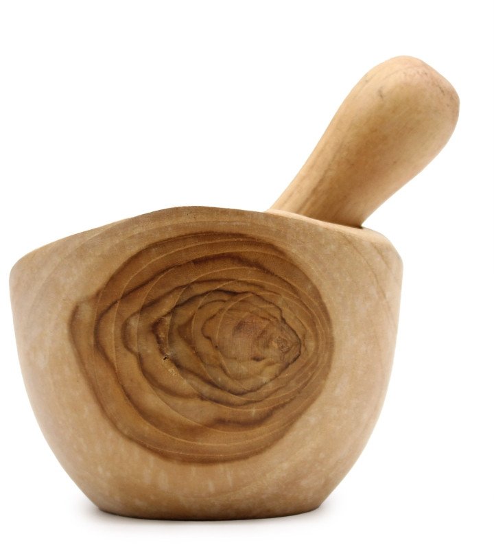 Moździerz z drewna tekowego - Średni