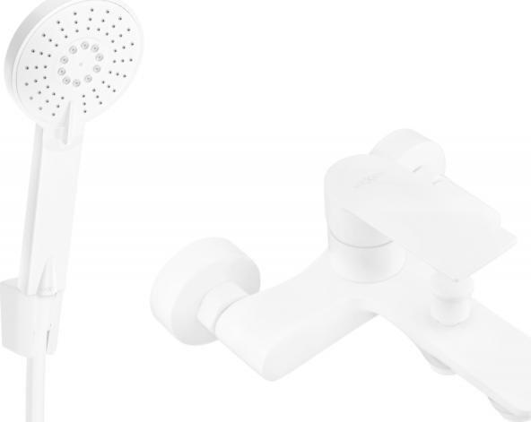 Bateria prysznicowa Mexen Mexen Royo R40 bateria wannowa z zestawem prysznicowym, biała - 7223R40-20