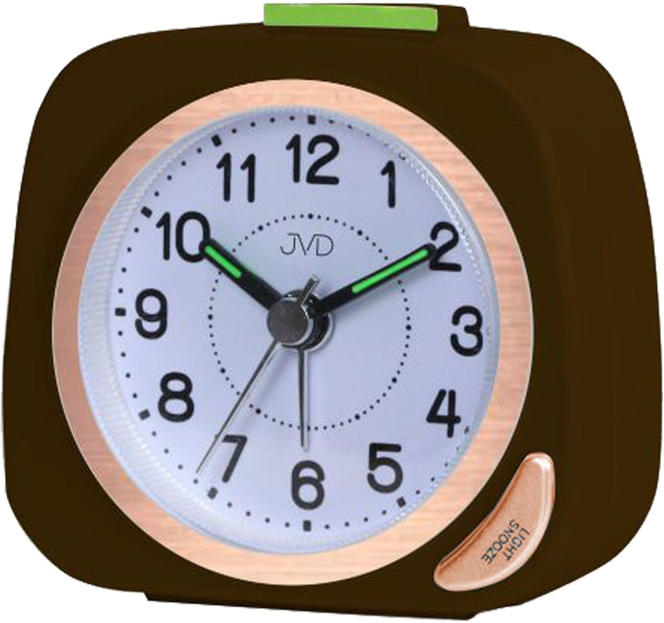 JVD Budzik SRP7202.4 7 cm płynący sekundnik drzemka podświetlenie .