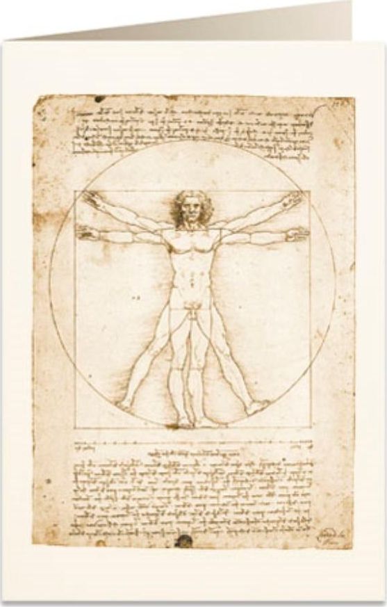 Tassotti Karnet B6 + koperta 5715 Człowiek witruwiański